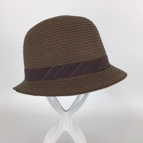 Goorin Bros. Lady Kari Brown Straw Cloche Hat, Med - Picture 6 of 14